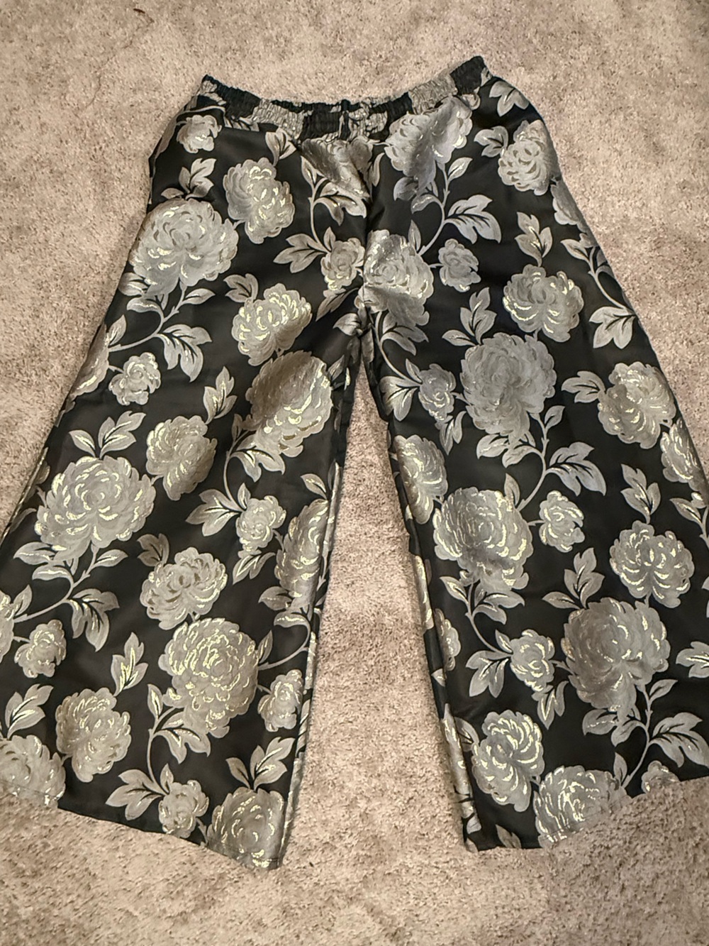 BYVINNIK Jacquard Wide-Leg Pants